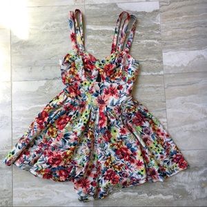Material Girl Floral Romper